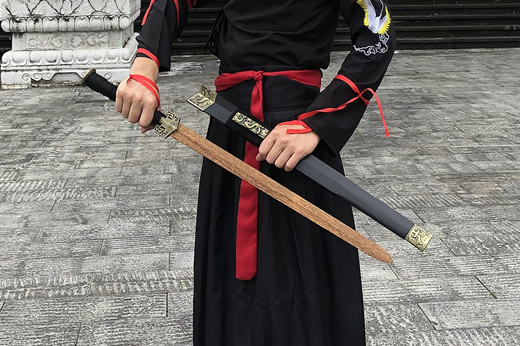 龙泉市木汉剑木质刀剑带鞘古风武侠宝剑汉服佩剑cos表演道具武术