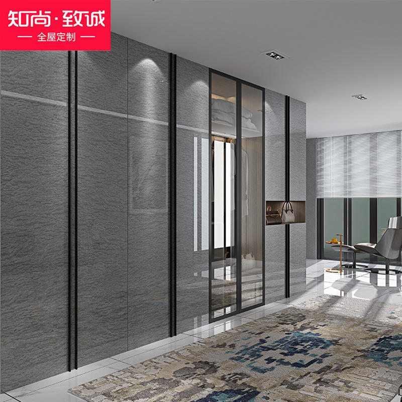 全屋定制衣柜定做高光亚克力衣柜定制定制轻奢风高光烤漆门板定制