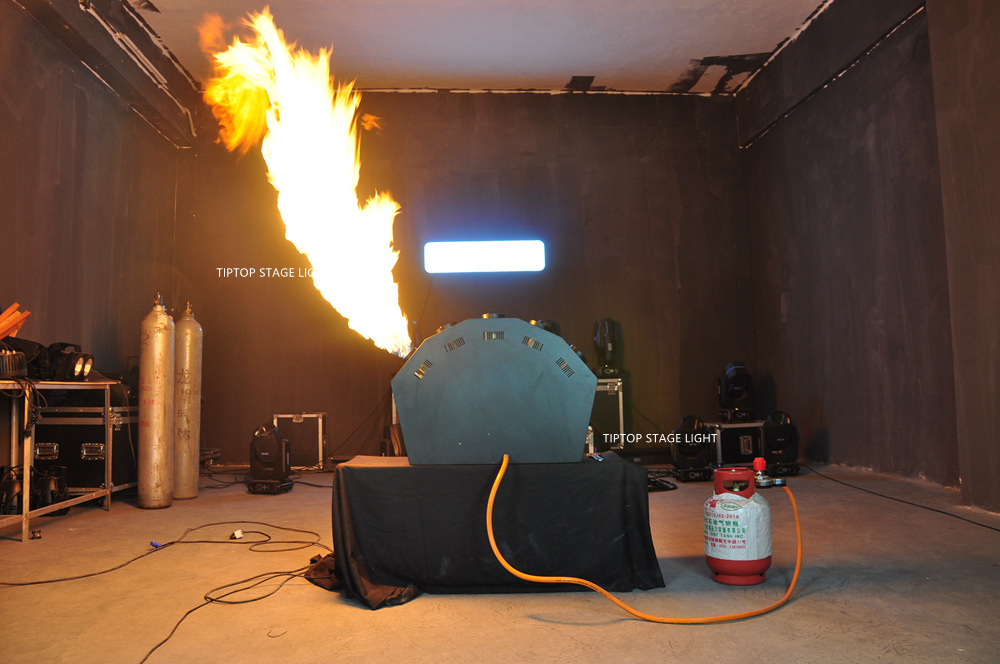 工厂直销 大型5头lpg喷火机 dmx彩色火焰机 酒吧氛围 演出道具