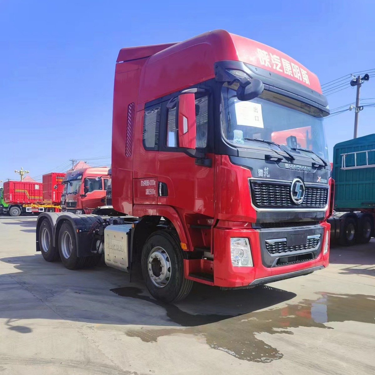 专注出口陕汽德龙x5000 牵引车头 库存新车 出口俄罗斯 中亚等