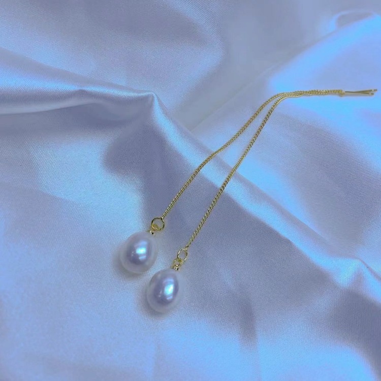 5-8米珠耳线长度8m时尚简约珍珠耳饰诸暨珍珠-阿里巴巴