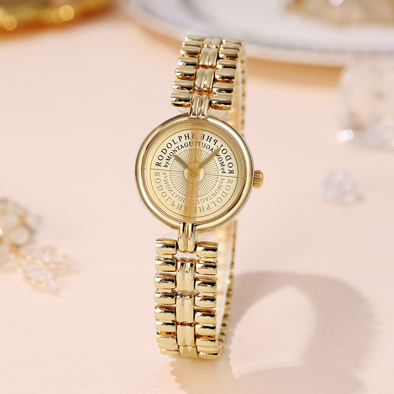 montagut梦特娇法国奢侈品牌鲁道夫系列轻奢小众中古风防水手表女