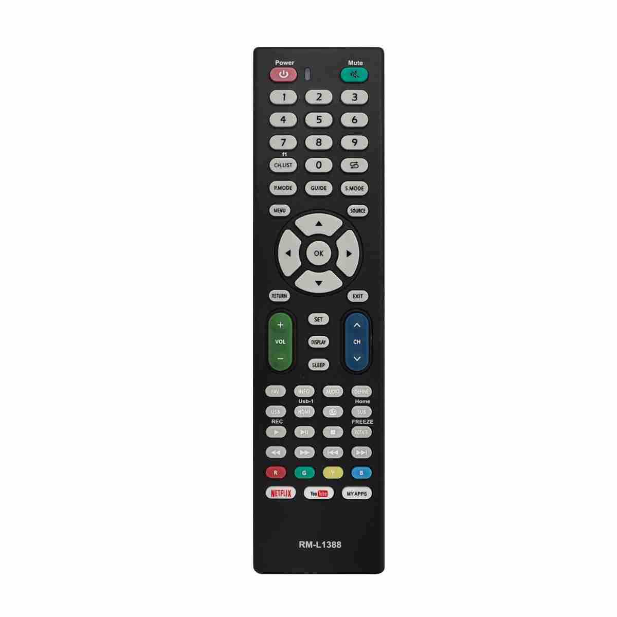 适用于外贸液晶智能电视的多功能遥控器rm-014s  netflix-阿里巴巴