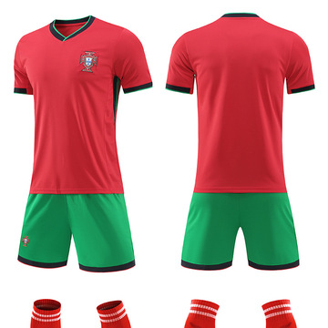 2024c罗葡萄牙国家队欧洲杯球衣主场客场足球服套装 队服印字