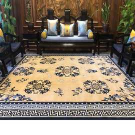 中式古典尼龙机织地毯整铺国产羊毛手工晴纶酒店宴会厅地毯订制