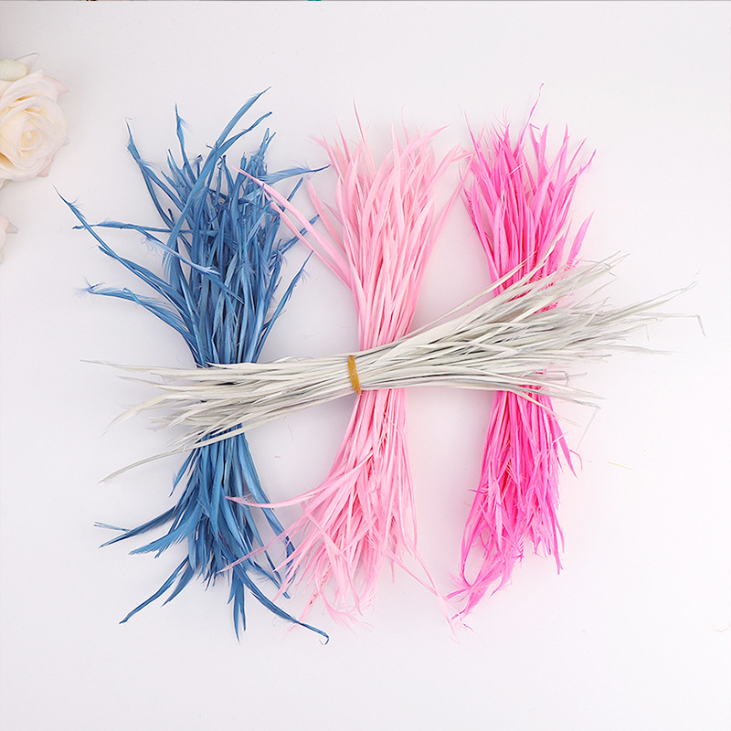Manufacturers Supply Various Colors 12-20cm High Quality Goose Feather Tearing Unilateral Color Feather Feather Products Wholesale