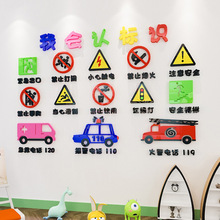 RP4T批发幼儿园标志墙贴画立体环创主题墙面装饰教室大厅走廊环境