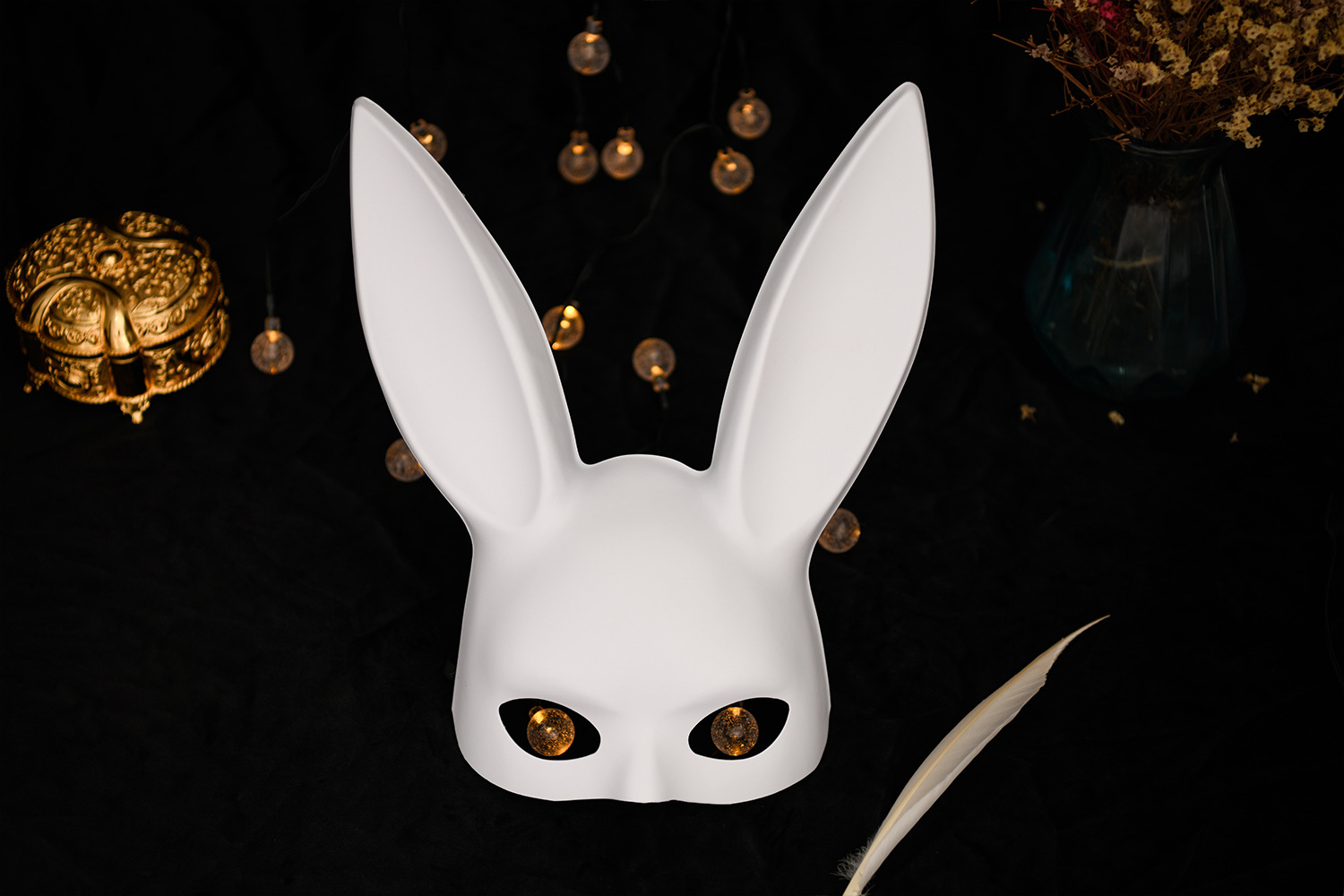 兔子面具夜店成人情趣化妆舞会面具女生兔女郎耳朵面具兔子面具