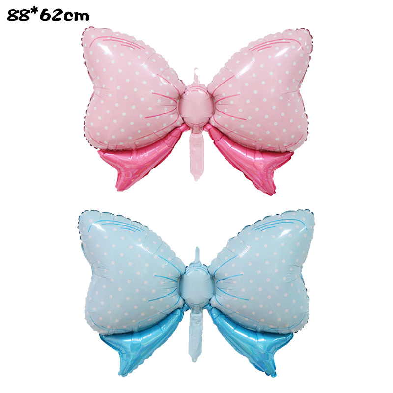 New Large Bow Hellobaby Shape Aluminum Balloon Baby One-Month Birthday Gender Reveal Balloon