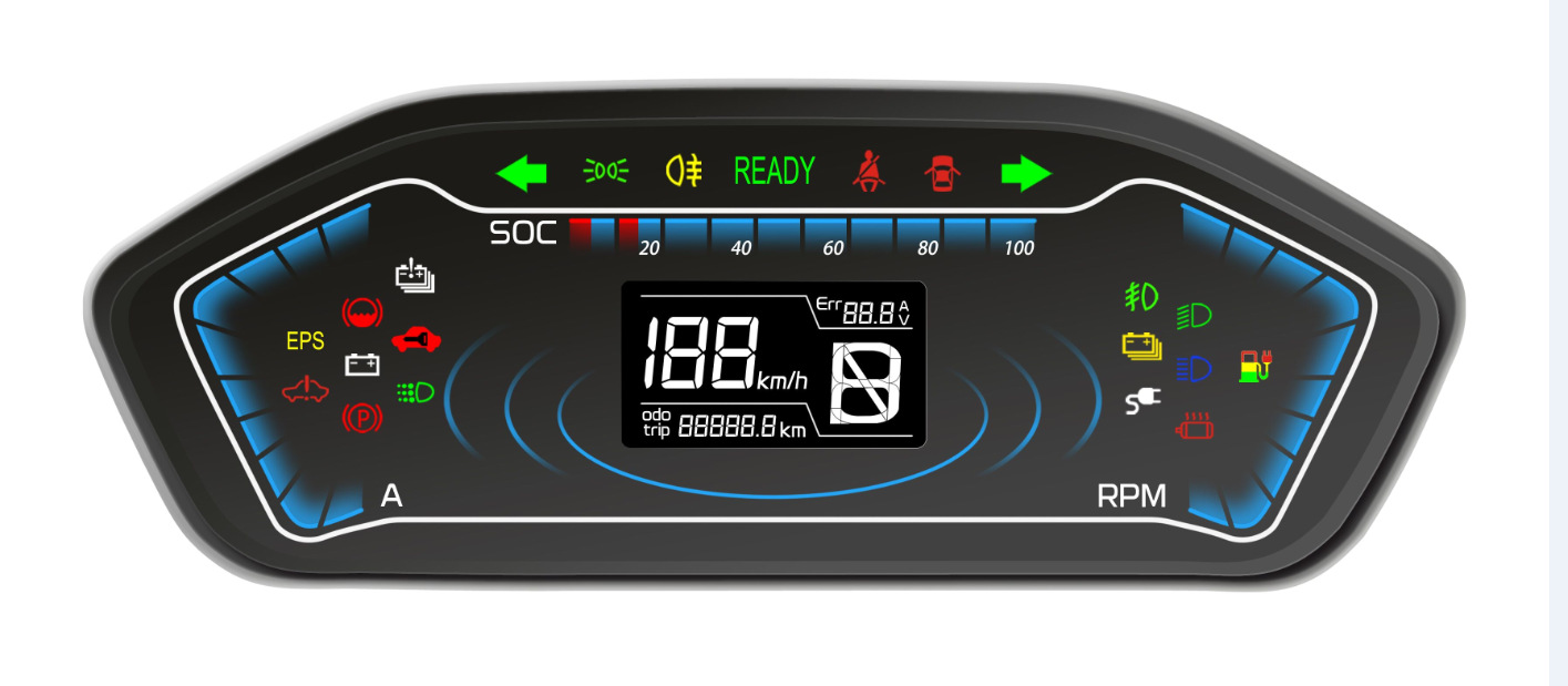 电动汽车组合仪表