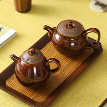 钧窑御南红跳刀陶瓷小茶壶单壶单个手工窑变泡茶功夫茶壶