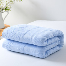 VHM7老式毛巾被纯棉单人双人全棉提花毛巾毯空调盖毯薄款夏凉被子