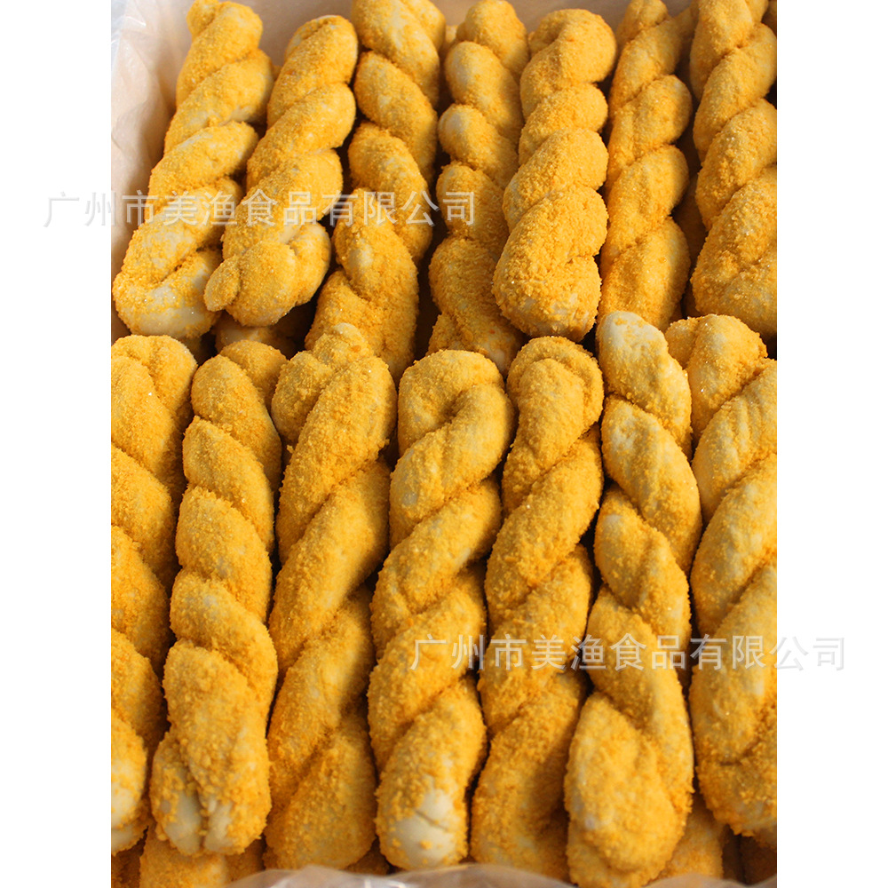 爆浆软麻花酸奶榴莲芒果芝士 东北流心大麻花120g*100根 12.5kg件