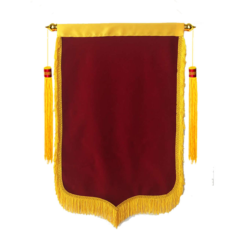 锦旗 空白白锦龙须配件复合布材料无字旌旗送礼定做袖章表彰制作