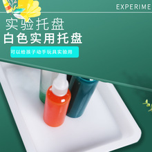 玩具实验科学实验托盘幼儿园密胺托盘手工DIY配件一件代发批发