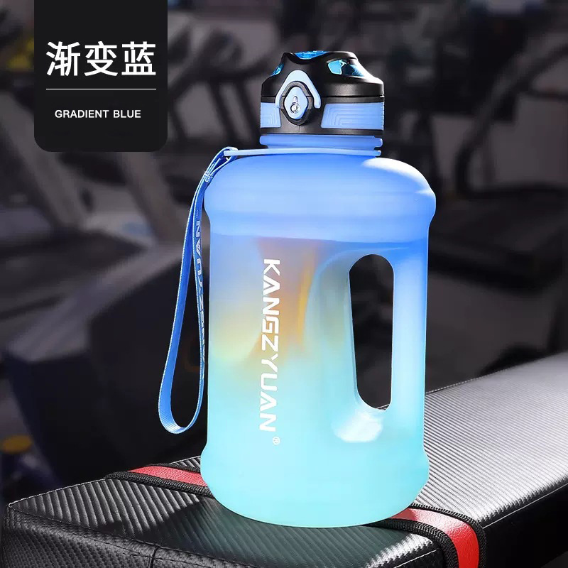 Gradient Color Large Capacity Tritan Kettle Direct Drink Straw Dual-Use Fitness Barrels T Summer High-Looking Sports Cup