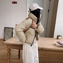 2023冬季新款羽绒棉服女短款立领小个子加厚时尚外套面包棉服潮
