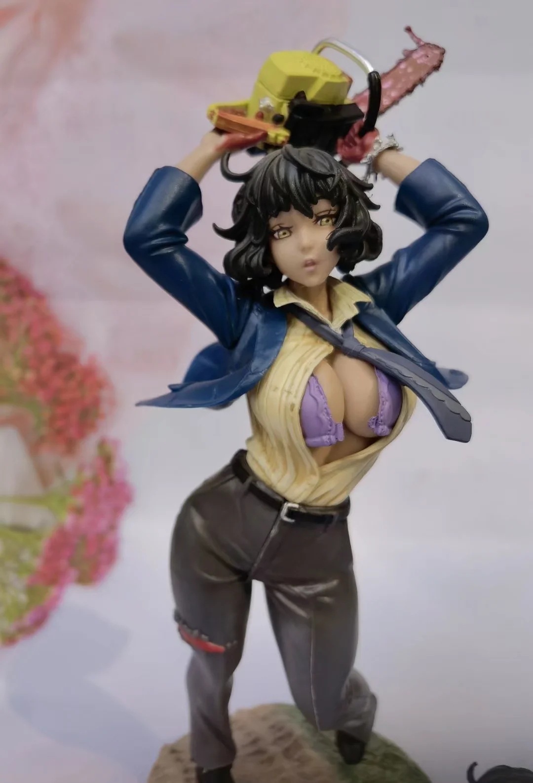 飞源动漫 电锯惊魂 德州电锯杀人狂 女版 工作装 模型 盒装手办
