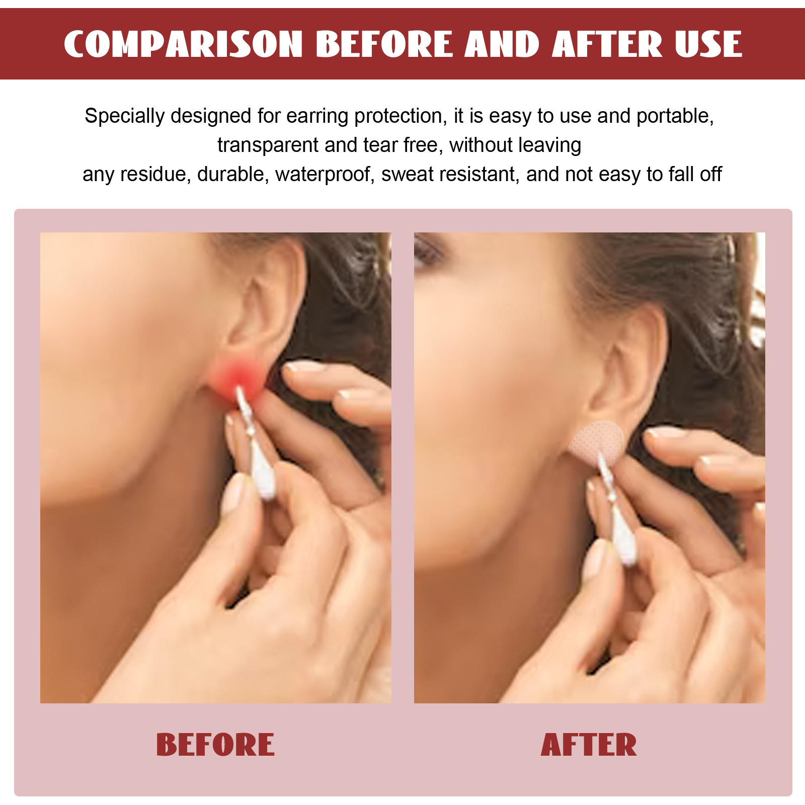 Eelhoe Invisible Earlobe Support Patch Ear Patch Earlobe Support Patch Screen Protector Earring Invisible Screen Protector