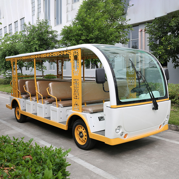 23座四轮电动观光车楼盘物业看房接驳车景区旅游游览车公园观光车