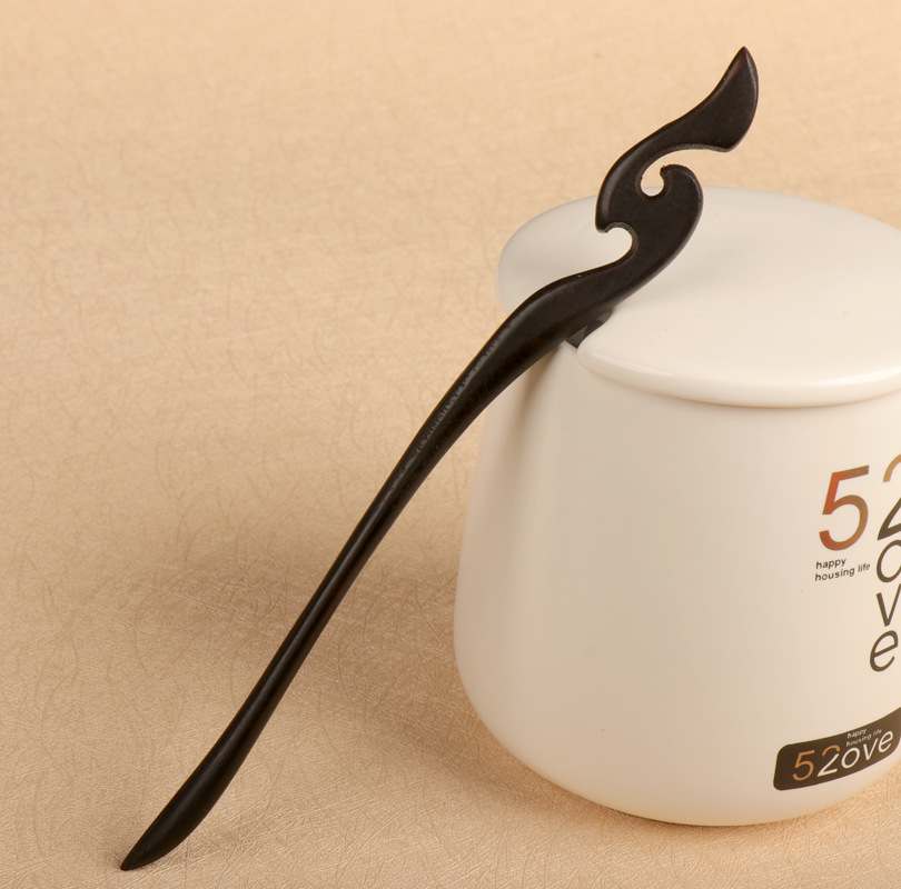 黑檀木发簪中国风diy檀木簪发饰古风头饰发钗子木簪多款盘发簪子