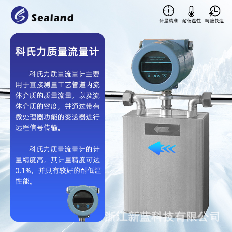 质量流量计科氏质量流量计u型可测密度大口径贸易结算质量流量计