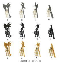 兼容乐高 积木玩具 小人仔 人偶 公仔 骷髅兵 中世纪亡灵骑士军团