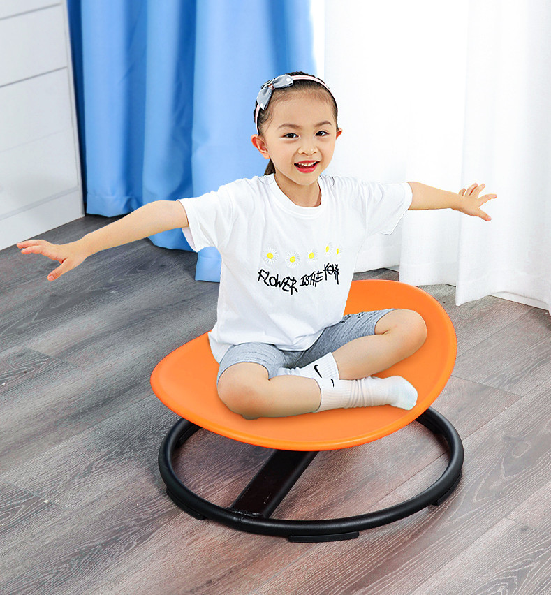 儿童圆形旋转盘转转乐感统训练器材家用大转椅玩具前庭觉平衡训练
