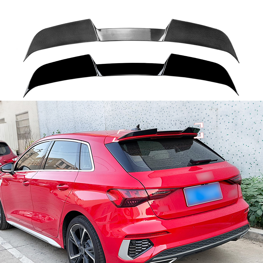 适用奥迪a3 8y两厢版 2021 刀锋款顶翼尾翼扰流板外饰改装-阿里巴巴