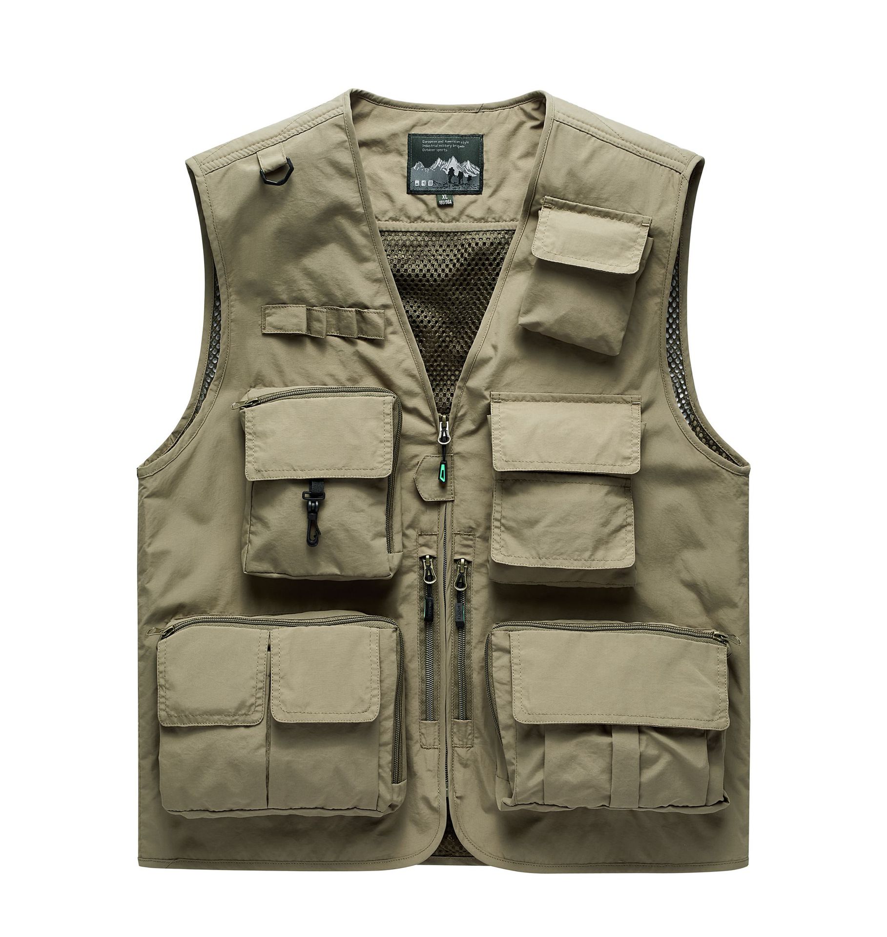 工装多口袋摄影记者钓鱼户外露营男士马甲背心