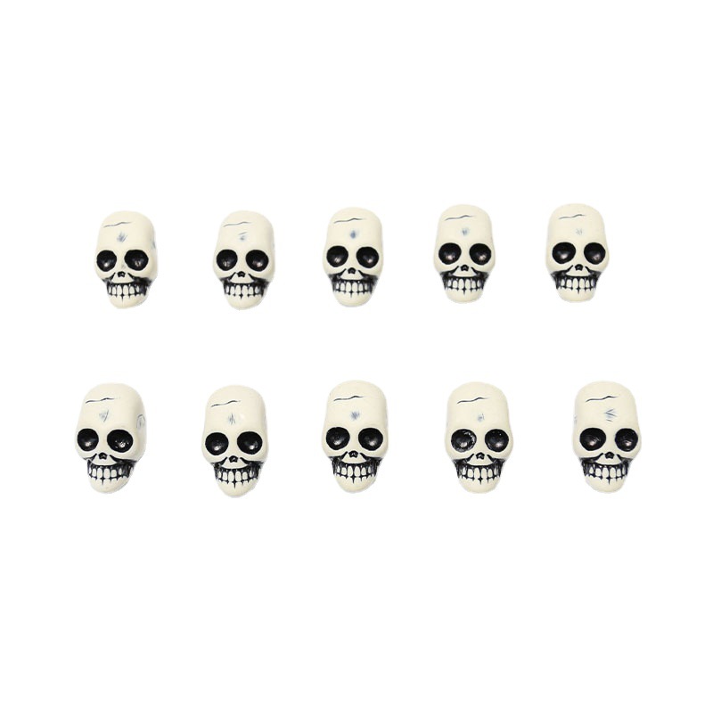 Zilin Cross-Border Wholesale Halloween Layout Props Halloween Decorations Toy DIY Mini Skull