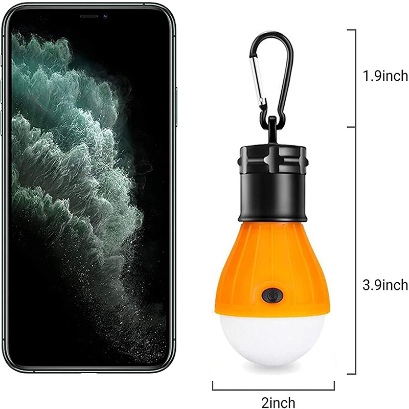 Camping Bulb Outdoor Tent Light 3led Portable Emergency Signal Light Climbing Button Carabiner Portable Hook Camping Lamp
