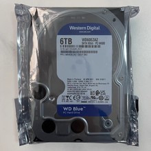 西数单碟蓝盘6tb 台式机串口sata3接口监控0通电机械硬盘6T垂直54