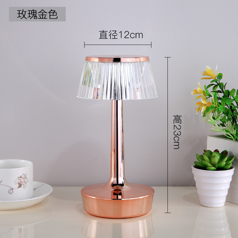 Creative Mushroom Crystal Diamond Table Lamp USB Touch Projection Ambience Light