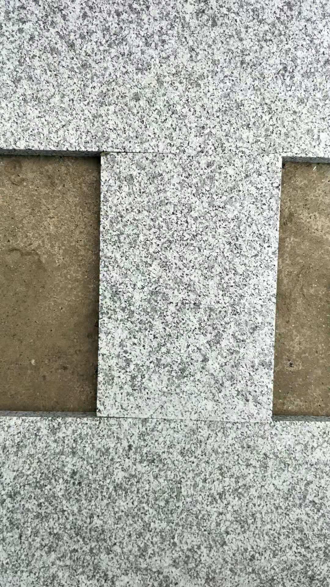 花岗岩g688芝麻灰光面火烧板园林 花岗岩石地板地板庭院砖石材