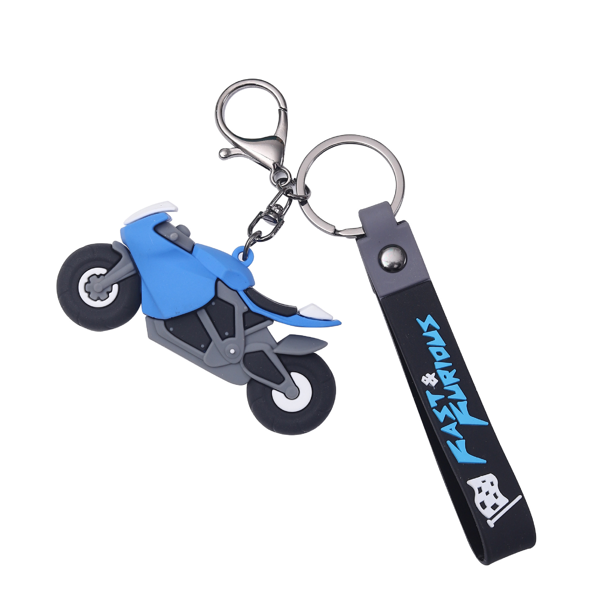 Creative Cool Motorcycle Keychain Cute Motorcycle Boys Jewelry Pendant Trendy Cool Schoolbag Ornaments Gift Wholesale