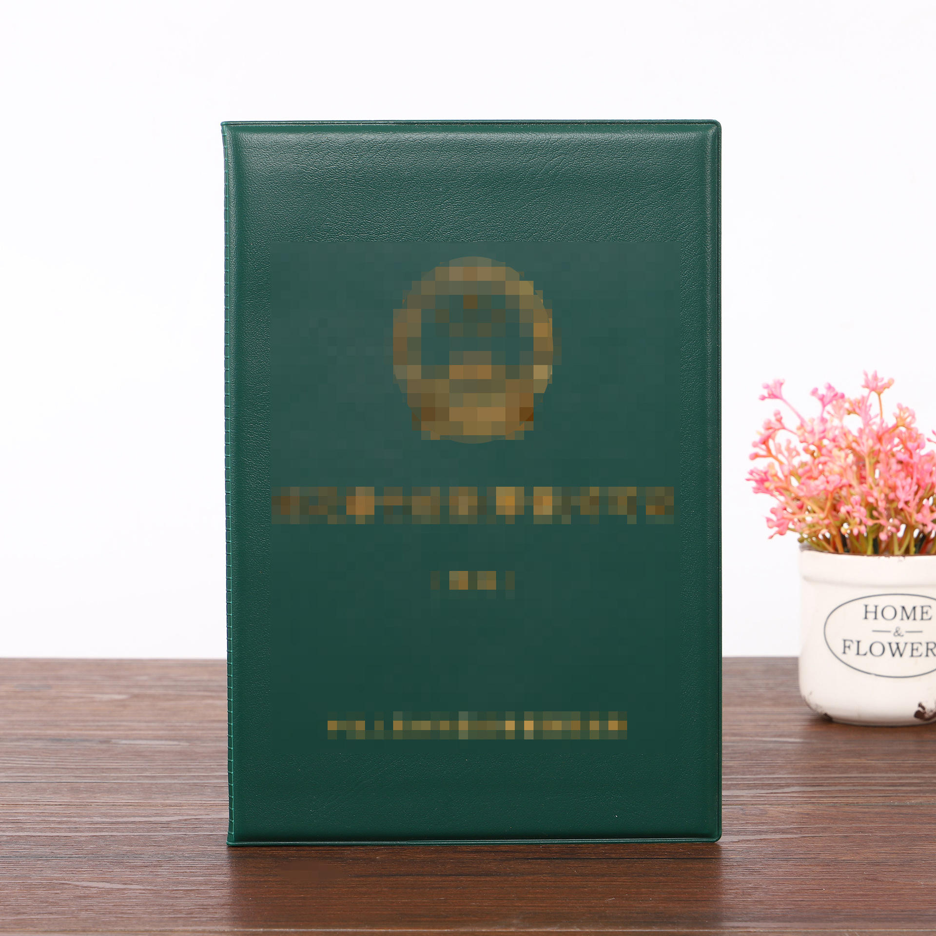 绿皮证书外壳定做热压烫金证书副本外壳仿皮替换外壳皮套制作批发