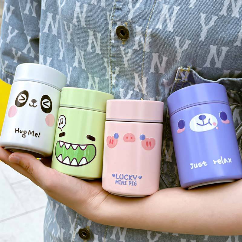 mini thermos cup 304 stainless steel women‘s small portable children‘s water bottle water cup girls small pocket cup