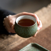 粗陶复古主人杯 日式品茗杯仿古大号单杯陶瓷个人杯茶杯
