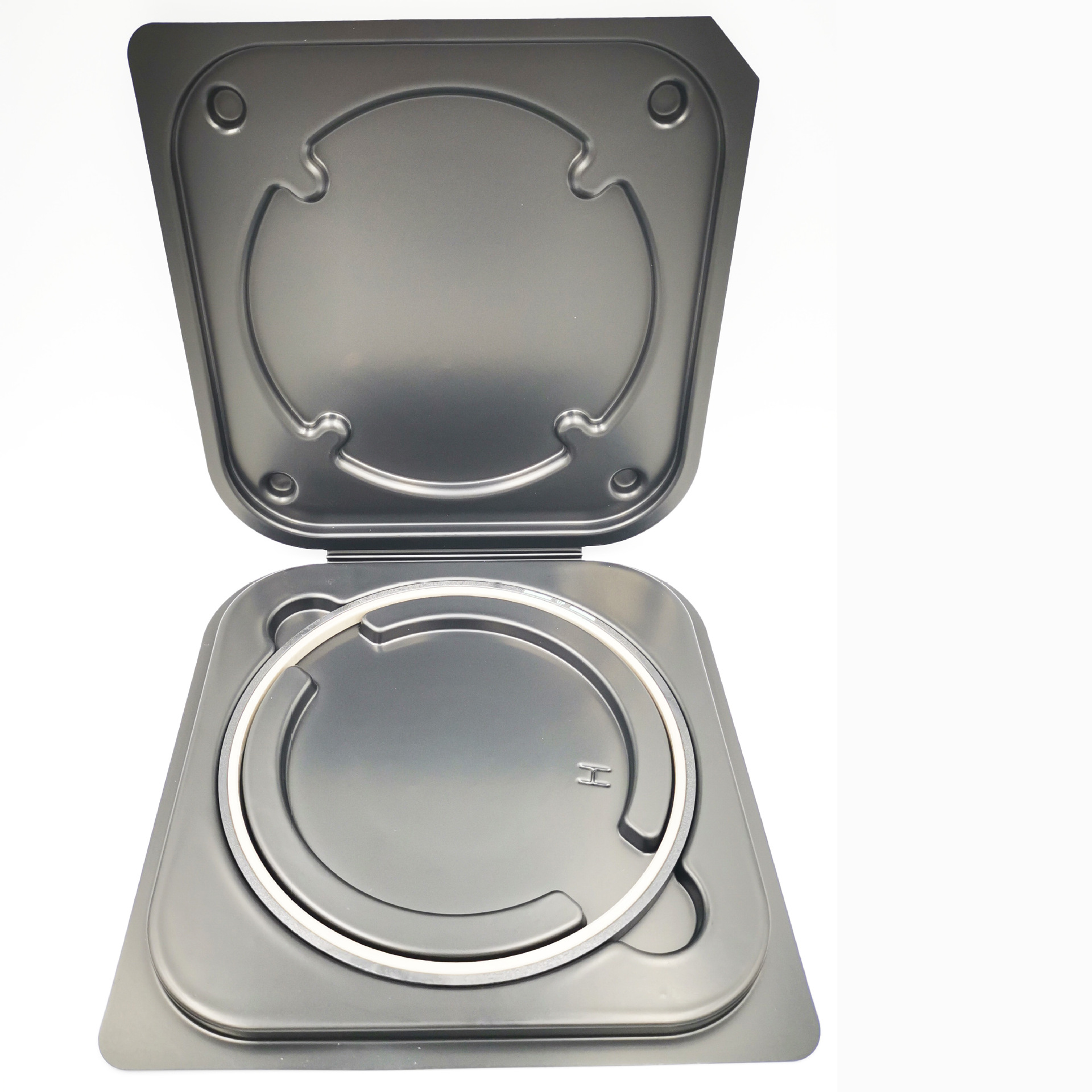 厂家直发扩张子母环 晶圆单片样品盒 pvc透明展览盒晶圆盒