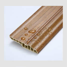 广东批发踢脚线防水地脚线石塑地板胶隐钉木塑pvc墙角线 地板配件