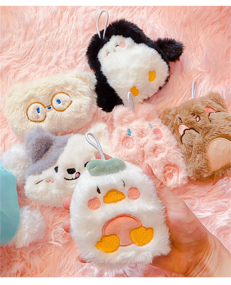 ins迷你毛绒暖手宝可爱学生秋冬随身小暖宝少女心可拆卸保暖神器