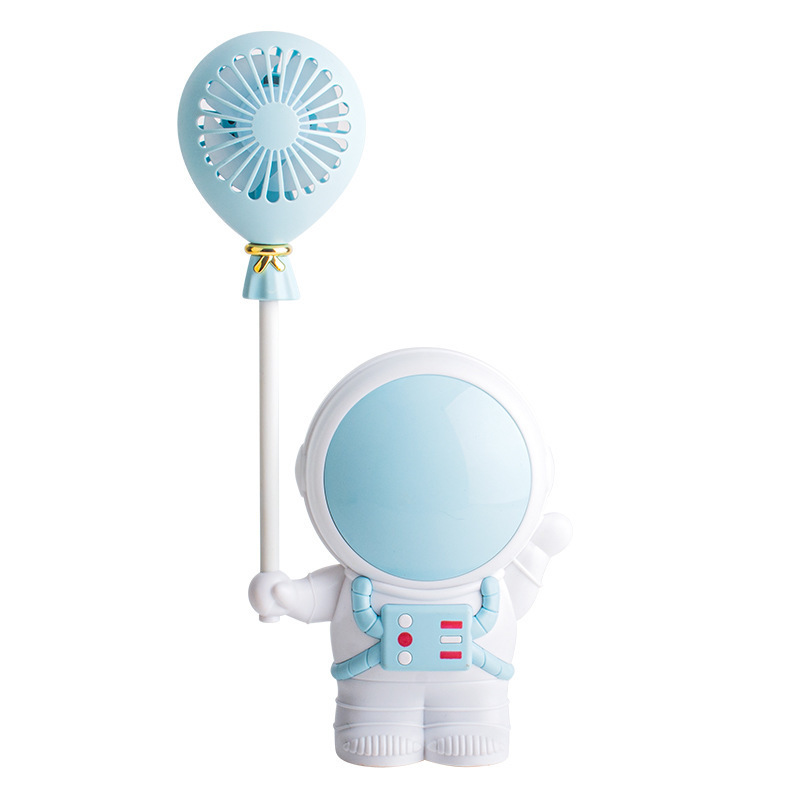 2023 Spaceman Mini Little Fan Usb Charging Student Desktop Portable Hand-Held Electric Fan with Pencil Sharpener