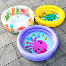三层圆形充气水池家用宝宝室内洗澡池孩子玩水池摆摊钓鱼池