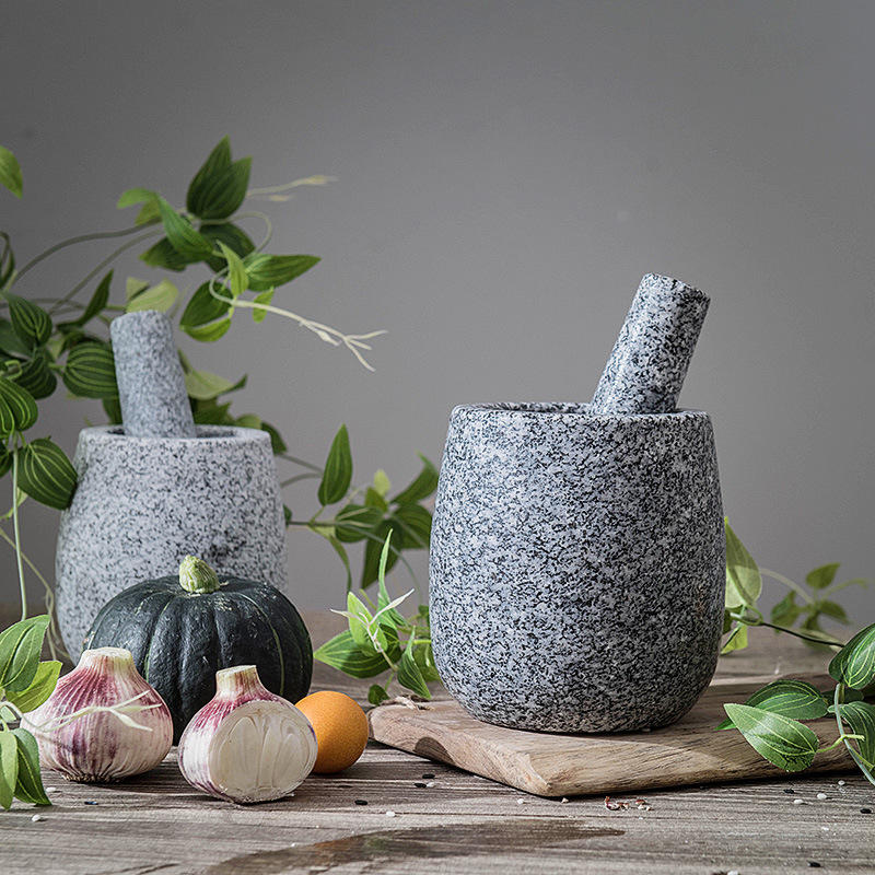 对窝子家用石头捣蒜器石臼 老式 石窝蒜臼子家用 老式 青石捣药4