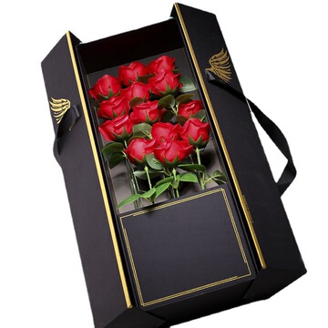 香皂花束双开生日礼物大号情人节伴手礼盒包装盒花盒礼盒精美商务