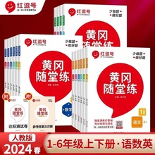 2024一二三四五六年级上下册语数英黄冈随堂练人教北师苏教版任选