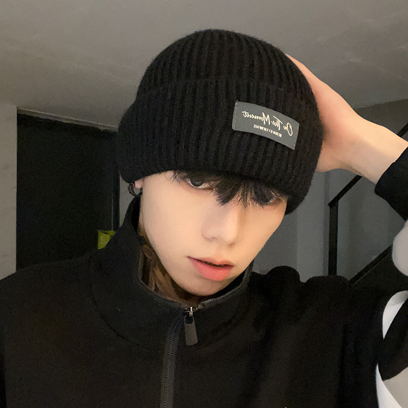帽子男款冬季保暖潮防风毛线帽大头围潮牌针织帽男士冬天百搭冷帽