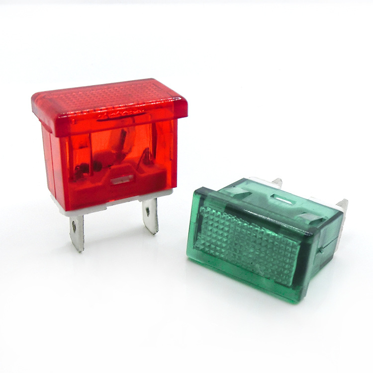 长方形红绿色指示灯pl-101d果冻信号灯220v冰箱烤箱led设备指示灯
