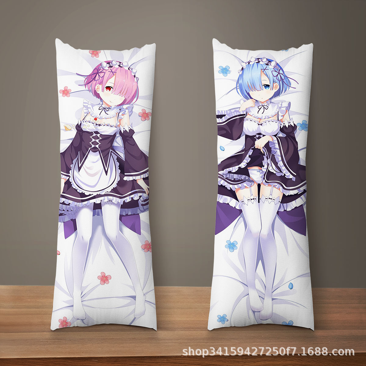 蕾姆拉姆等身抱枕长抱枕套从零开始的异世界生活跨境电商靠枕靠垫